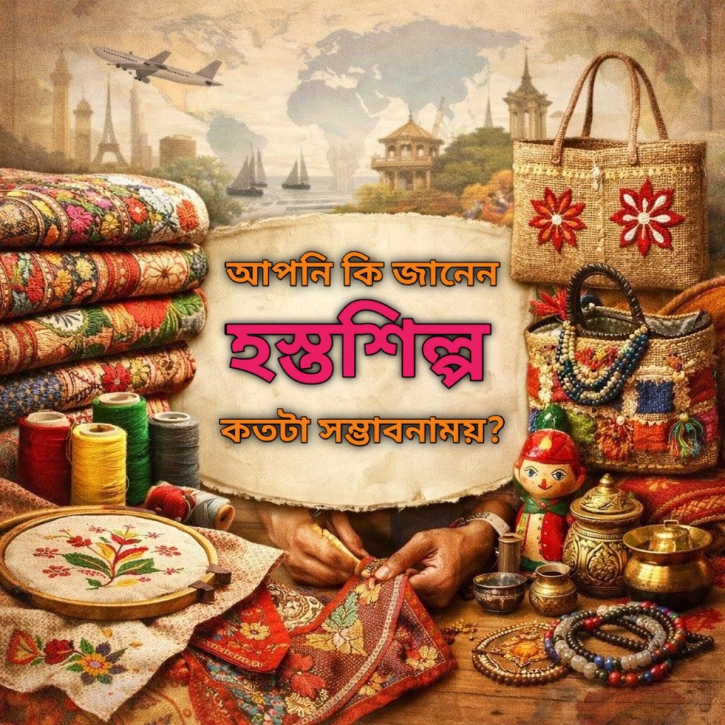 আপনি কি জানেন, হস্তশিল্প দেশীয় ও আন্তর্জাতিক বাজারে কতটা সম্ভাবনাময়? 20260128 001115
